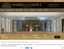 Tablet Screenshot of marbellachoice.com